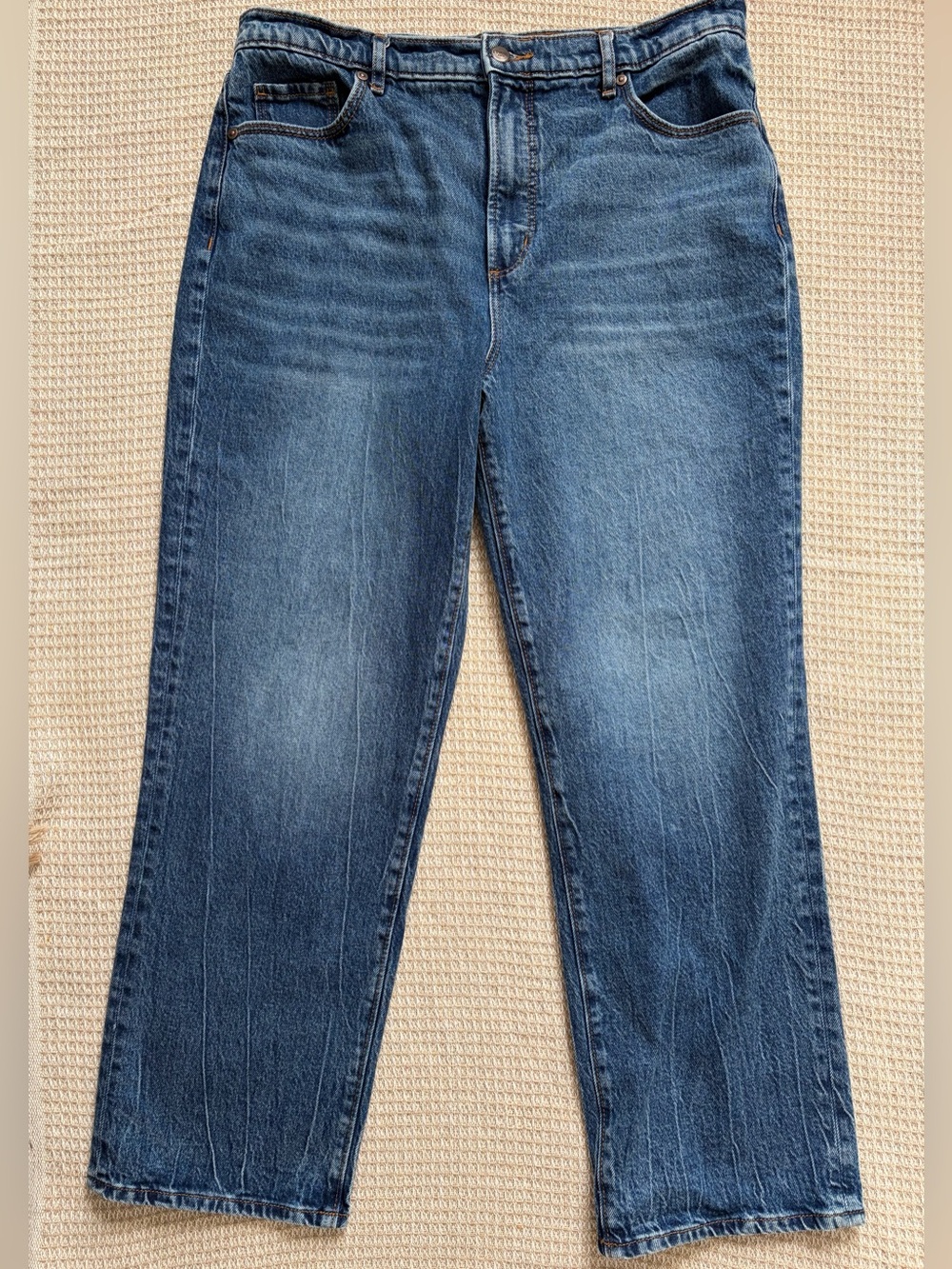 Rivete High Rise Straight Jeans in Echo Wash 30